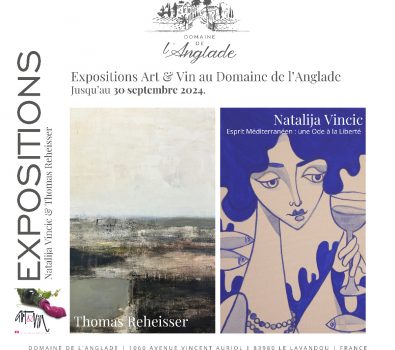 Exposition Thomas Reheisser dans le chai du Domaine de l’Anglade