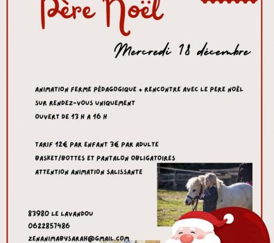 Zen’Anima, Ferme Pédagogique – Rendez-vous avec le Père Noël